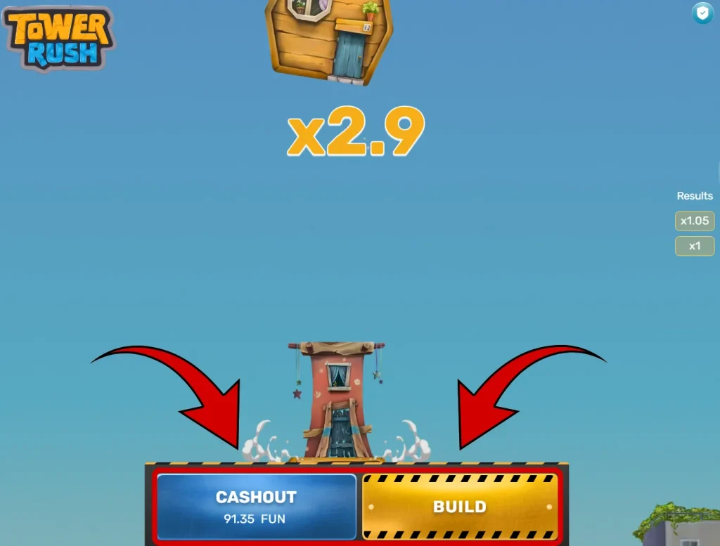 Tower Rush – Spielauswahl
