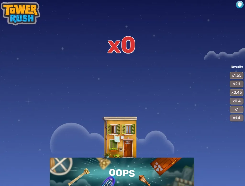 Tower Rush – Fehlschlag